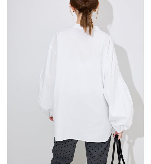 SLOBE IENA「《WEB限定/追加3予約》ピンタックバルーンスリーブブラウス」|シャツ・ブラウス|