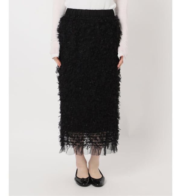 IENA「《予約》チュールテープスカート」|スカート|