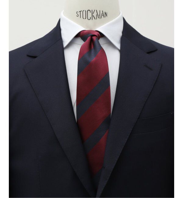 EDIFICE「PB スクールストライプタイ」|ネクタイ・蝶ネクタイ|ボルドー