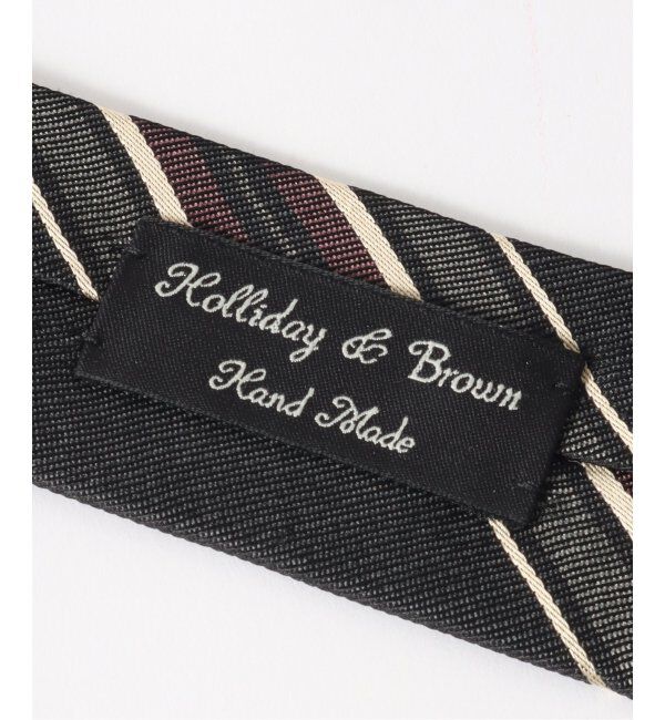 EDIFICE「Holliday & Brown(ホリデー & ブラウン) ジャカードストライプツイルタイ 9371/W9107」|ネクタイ・蝶ネクタイ|