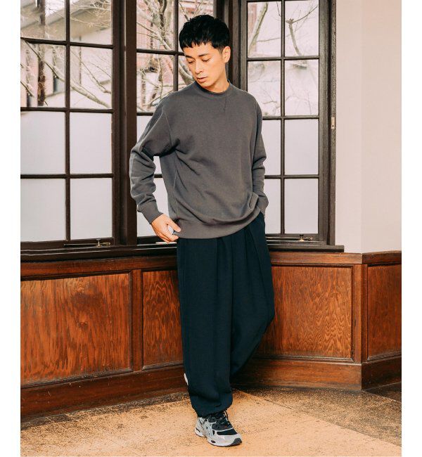 EDIFICE「LOOPWHEELER &times; LOWERCASE for EDIFICE ライトツリウラケ ルーズスウェット」|スウェット・ジャージ|