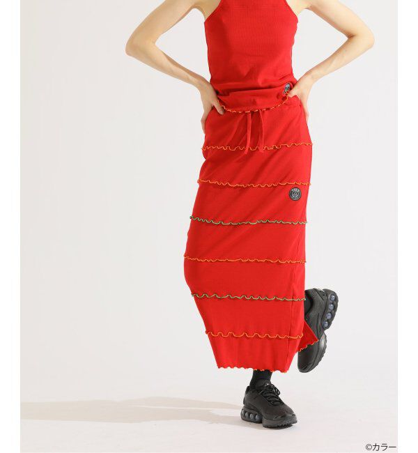 Paris Saint-Germain「【EVA*PSG】JP  TIERED SKIRT」|スカート|レッド