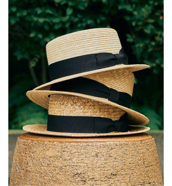 417 EDIFICE「田中帽子店 417別注 オニムギ カンカン帽」|ハット|