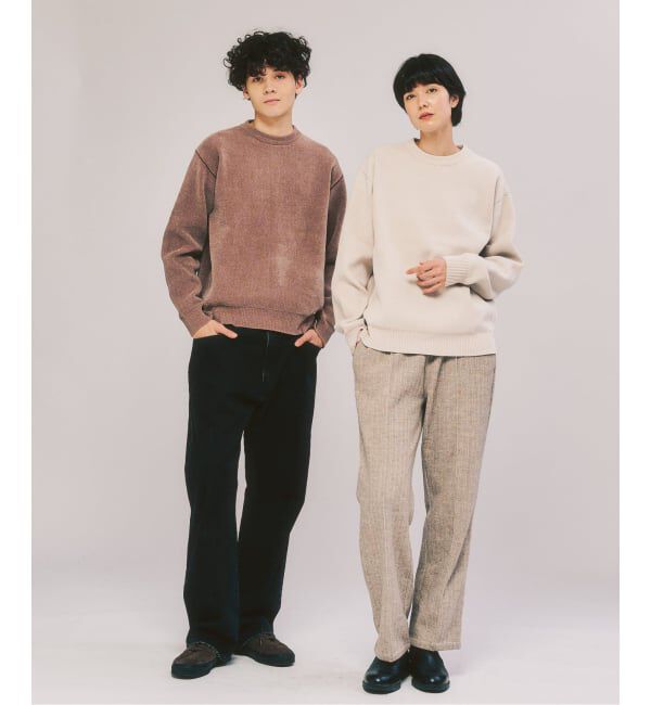 417 EDIFICE「モールニット カラーリブ プルオーバー」|ニット・セーター|
