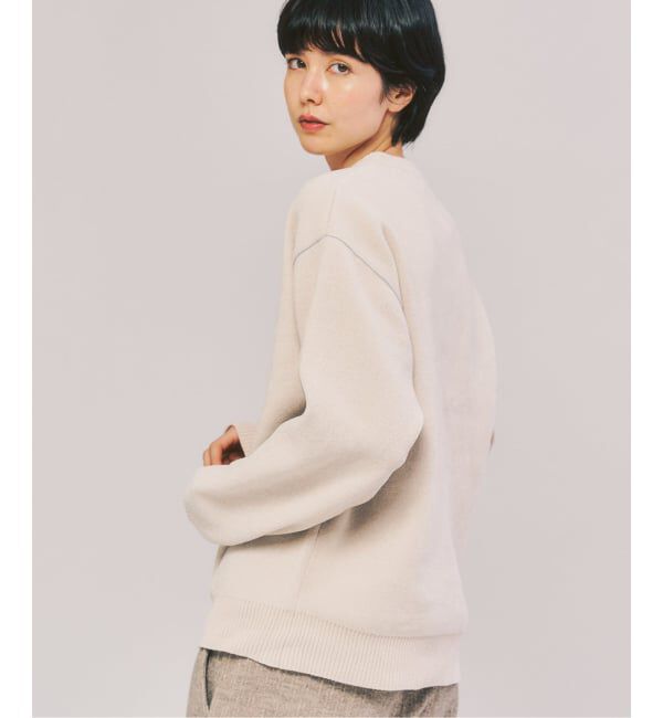 417 EDIFICE「モールニット カラーリブ プルオーバー」|ニット・セーター|