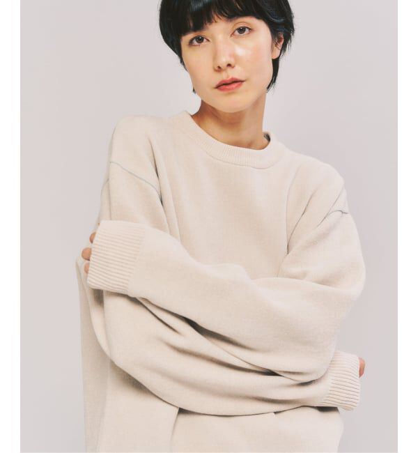 417 EDIFICE「モールニット カラーリブ プルオーバー」|ニット・セーター|