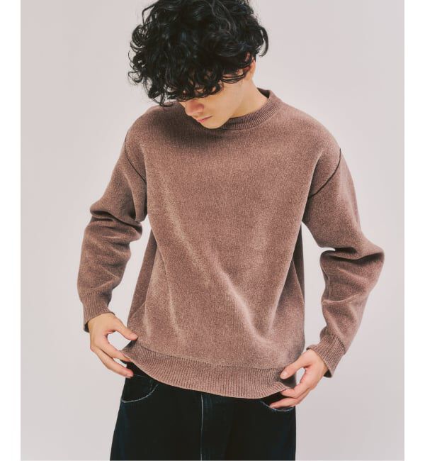 417 EDIFICE「モールニット カラーリブ プルオーバー」|ニット・セーター|