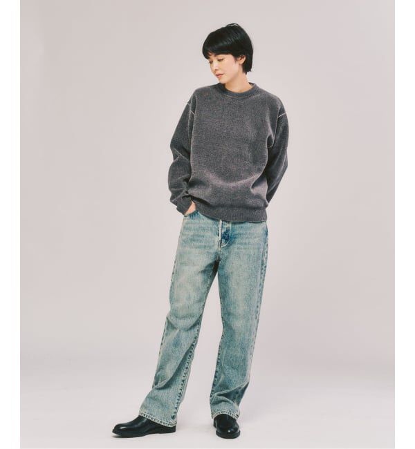 417 EDIFICE「モールニット カラーリブ プルオーバー」|ニット・セーター|