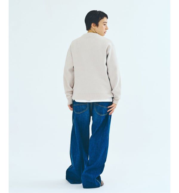 417 EDIFICE「モールニット カラーリブ プルオーバー」|ニット・セーター|