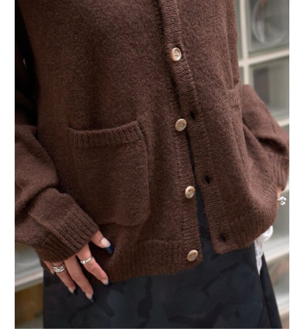 PULP「PULP / モヘヤブレンドニット カーディガン」|カーディガン|