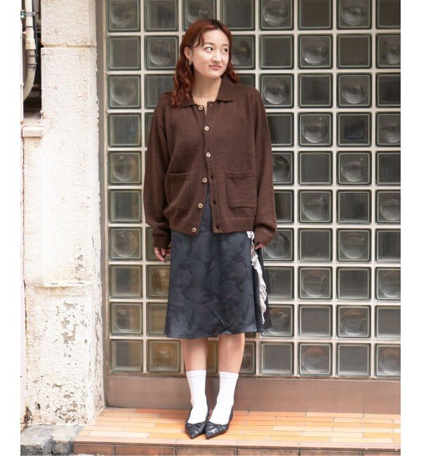 PULP「PULP / モヘヤブレンドニット カーディガン」|カーディガン|