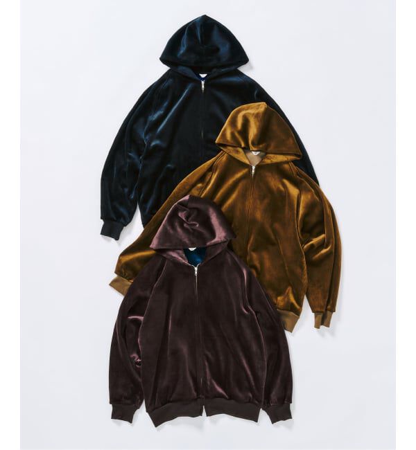 417 EDIFICE「コーディロイ カラーライニング ジップパーカー」|パーカー|