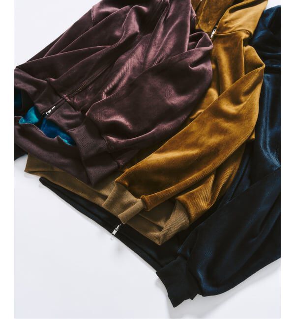 417 EDIFICE「コーディロイ カラーライニング ジップパーカー」|パーカー|