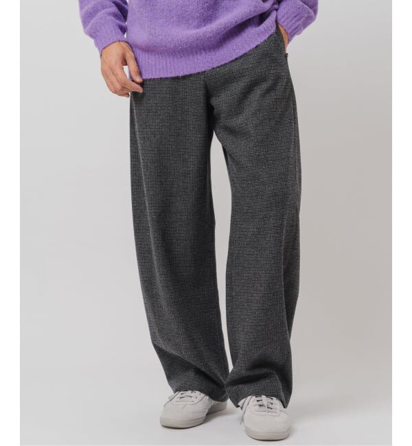 EDIFICE「&rdquo;RE:NEWOOL&rdquo;3D フィット パンツ」|スラックス|