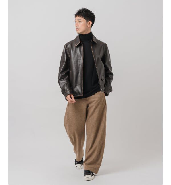 EDIFICE「&rdquo;RE:NEWOOL&rdquo;3D フィット パンツ」|スラックス|