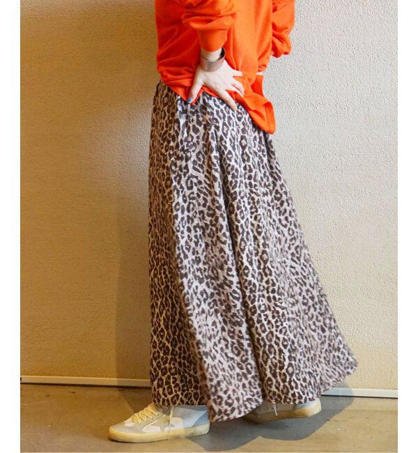 journal standard luxe「レオパリネンスカート」|スカート|ブラウン