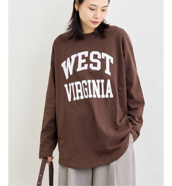 JOURNAL STANDARD「ラウンドヘムロンT」|Tシャツ・カットソー|ブラウン