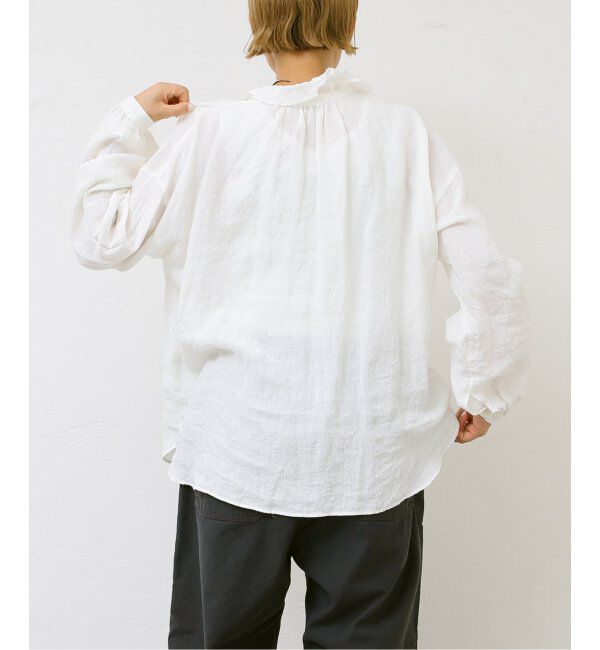 journal standard luxe「リネンワッシャー フリルブラウス」|シャツ・ブラウス|