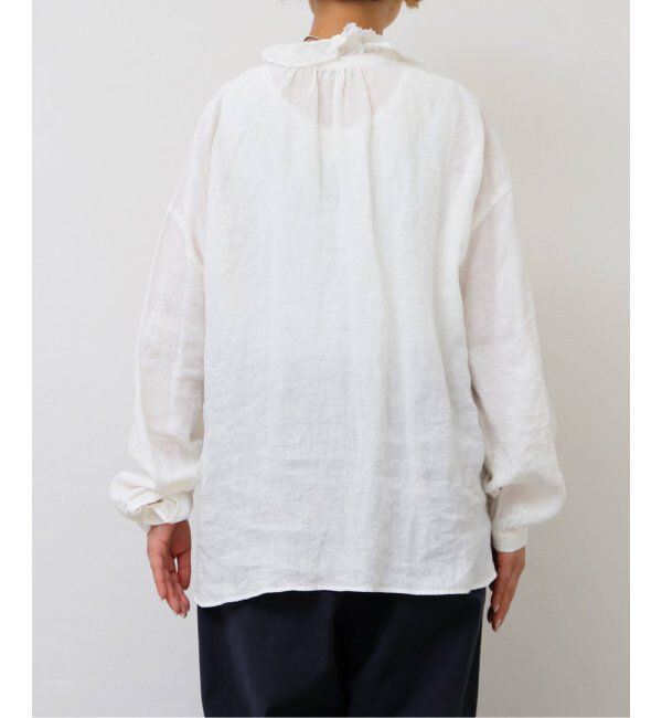 journal standard luxe「リネンワッシャー フリルブラウス」|シャツ・ブラウス|