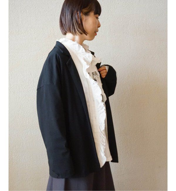 journal standard luxe「リネンワッシャー フリルブラウス」|シャツ・ブラウス|