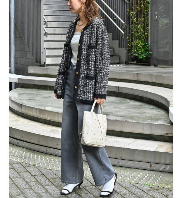 JOURNAL STANDARD relume「《追加》TWEEDYニットジャケット」|カーディガン|