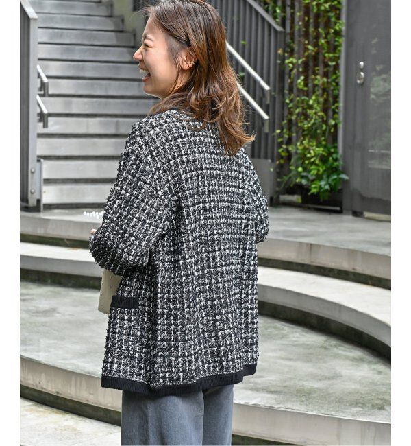 JOURNAL STANDARD relume「《追加》TWEEDYニットジャケット」|カーディガン|