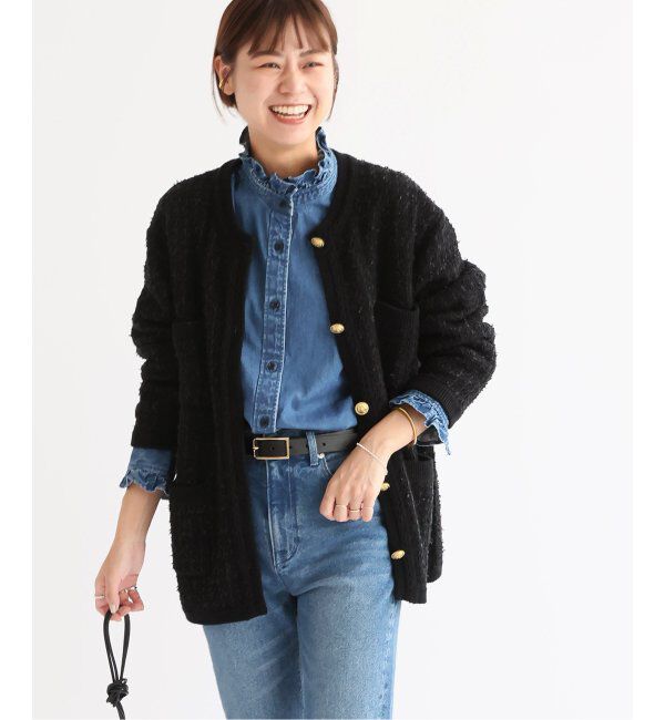 JOURNAL STANDARD relume「《追加》TWEEDYニットジャケット」|カーディガン|