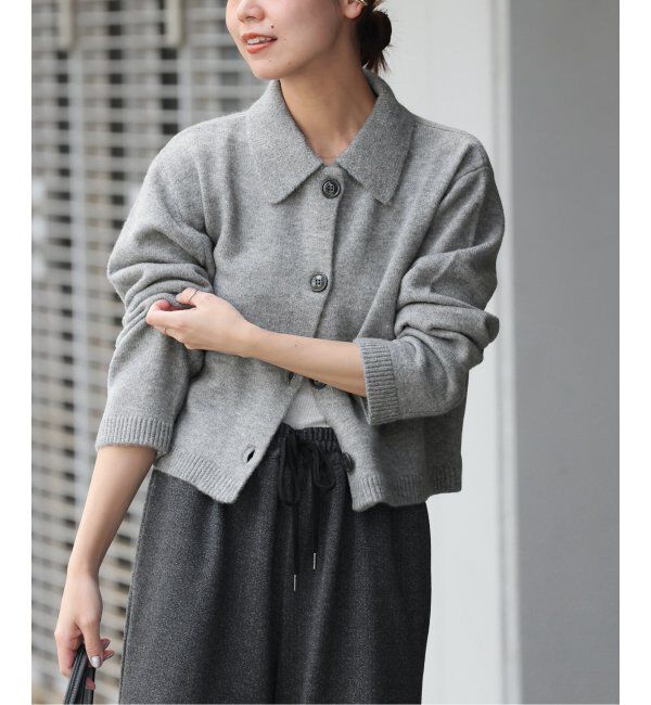 JOURNAL STANDARD relume「襟付きクロップドカーディガン」|カーディガン|