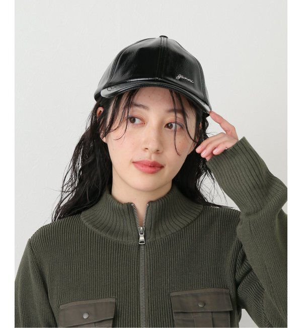 Oriens JOURNAL STANDARD「【GANNI / ガニー】 Cap Signature Naplack A6283」|キャップ・キャスケット|