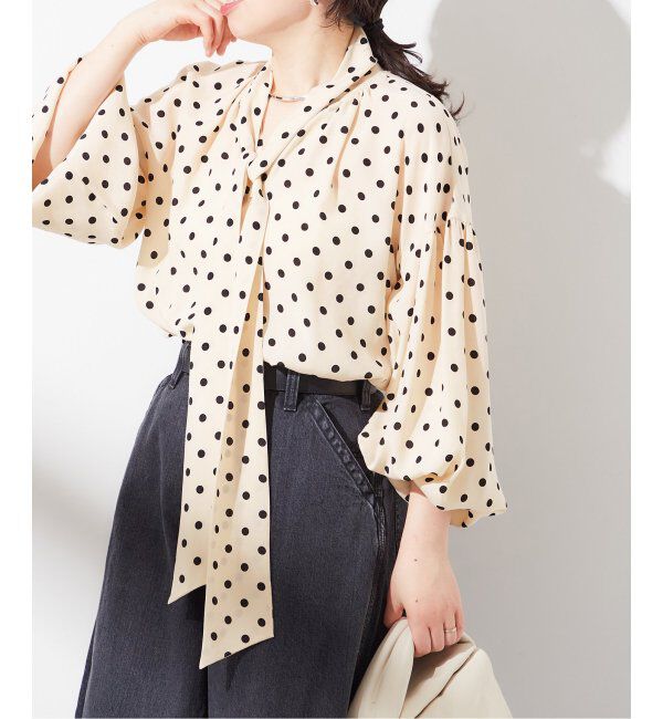 journal standard L'essage「DEVEAUX＊IPEKERボウタイブラウス」|シャツ・ブラウス|ナチュラル