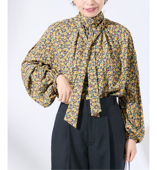 journal standard L'essage「DEVEAUX＊IPEKERボウタイブラウス」|シャツ・ブラウス|イエロー