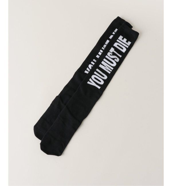 Oriens JOURNAL STANDARD「【Ashley Williams 】 YOU MUST DIE KNEE SOCKS AWAW240 142」|ソックス|ブラック