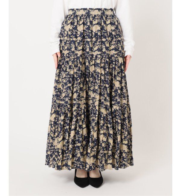 JOURNAL STANDARD relume「《追加》コットンボイルクリンクルティアードフラワー」|スカート|