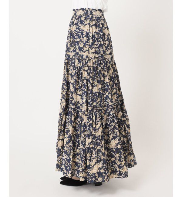 JOURNAL STANDARD relume「《追加》コットンボイルクリンクルティアードフラワー」|スカート|