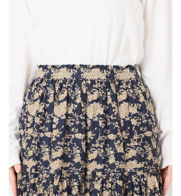 JOURNAL STANDARD relume「《追加》コットンボイルクリンクルティアードフラワー」|スカート|