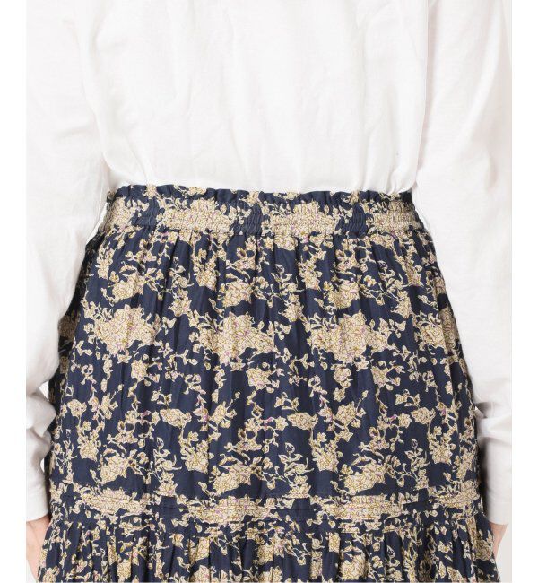 JOURNAL STANDARD relume「《追加》コットンボイルクリンクルティアードフラワー」|スカート|