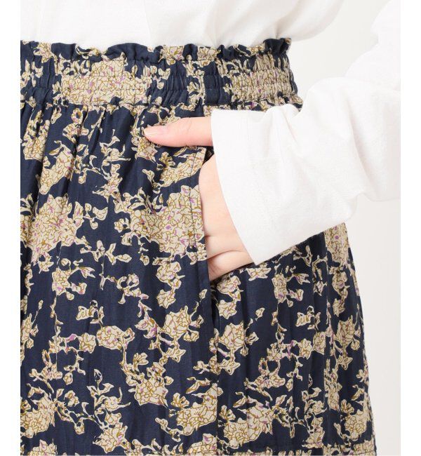 JOURNAL STANDARD relume「《追加》コットンボイルクリンクルティアードフラワー」|スカート|