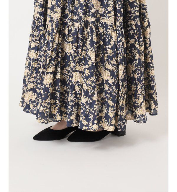 JOURNAL STANDARD relume「《追加》コットンボイルクリンクルティアードフラワー」|スカート|