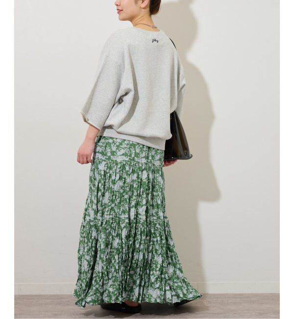 JOURNAL STANDARD relume「《追加》コットンボイルクリンクルティアードフラワー」|スカート|