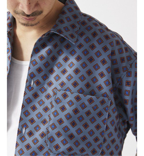 JOURNAL STANDARD relume「ホールパターンプリント 半袖シャツ」|シャツ・ブラウス|グレーA