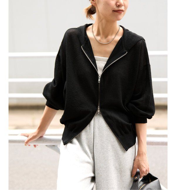 JOURNAL STANDARD relume「《WEB限定追加》シアーフーディ」|パーカー|ブラック