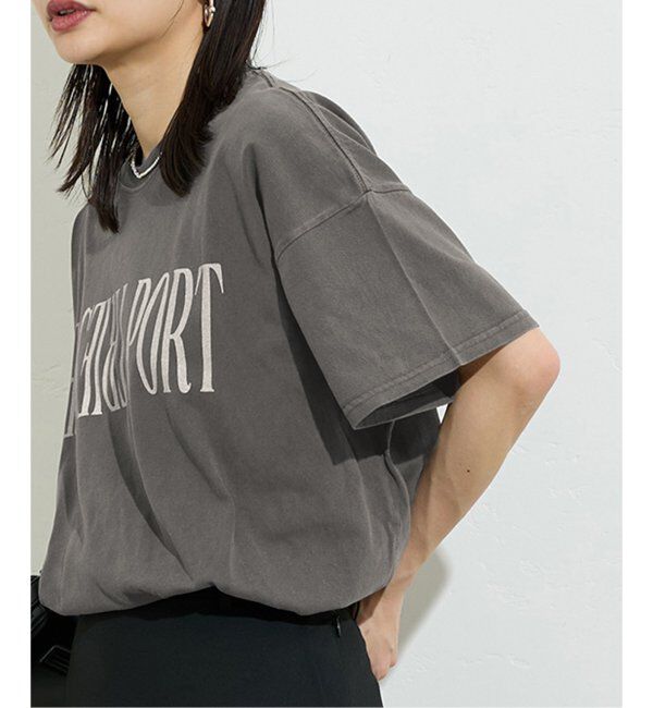 JOURNAL STANDARD「《追加2》ラウンドヘムピグメントTシャツ」|Tシャツ・カットソー|