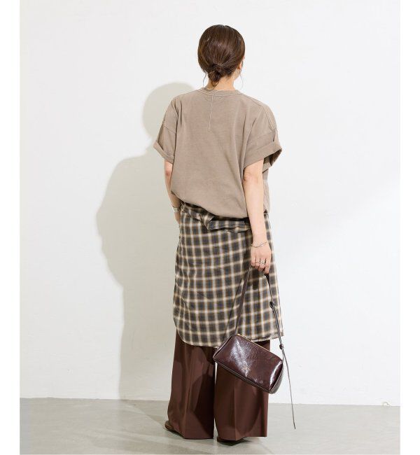 JOURNAL STANDARD「《追加2》ラウンドヘムピグメントTシャツ」|Tシャツ・カットソー|