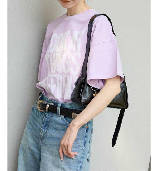 JOURNAL STANDARD「《追加2》ラウンドヘムピグメントTシャツ」|Tシャツ・カットソー|