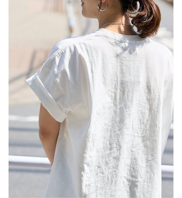 JOURNAL STANDARD「《追加2》ラウンドヘムピグメントTシャツ」|Tシャツ・カットソー|