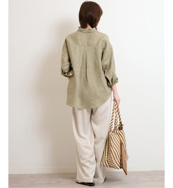 JOURNAL STANDARD relume「《追加》手洗い可 / カラーリネンオーバーサイズシャツ」|シャツ・ブラウス|