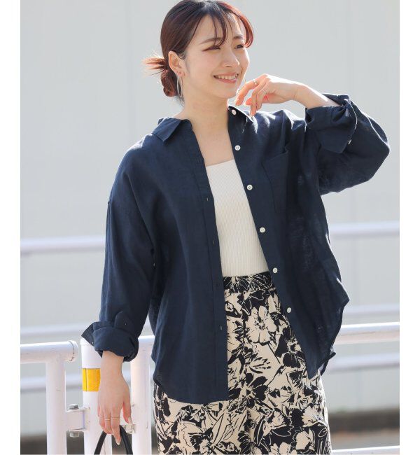 JOURNAL STANDARD relume「《追加》手洗い可 / カラーリネンオーバーサイズシャツ」|シャツ・ブラウス|