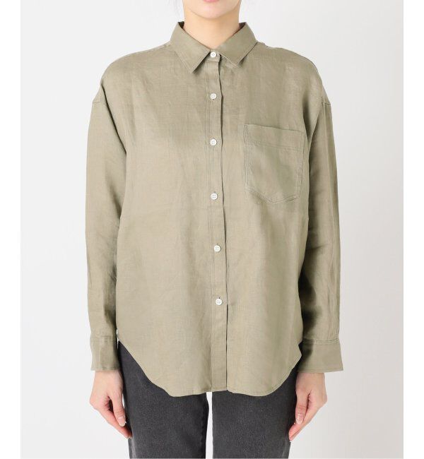 JOURNAL STANDARD relume「《追加》手洗い可 / カラーリネンオーバーサイズシャツ」|シャツ・ブラウス|