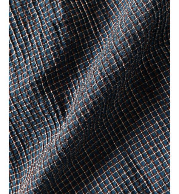 J.S.Homestead「J.S.Homestead / ミニ チェック リラックス オープン カラー シャツ」|シャツ・ブラウス|