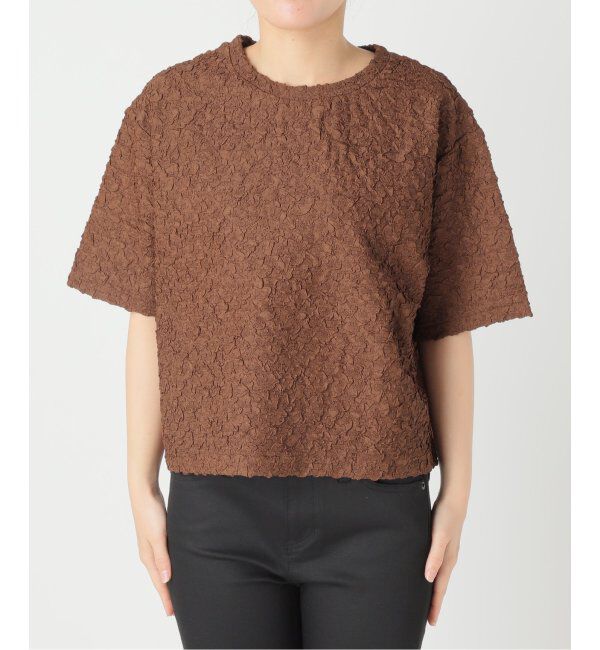 JOURNAL STANDARD「《WEB限定追加》シャーリングハーフスリーブTシャツ」|Tシャツ・カットソー|